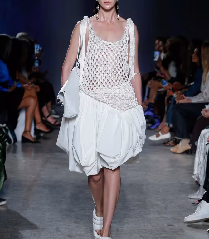 proenza schouler fashion show white outfit