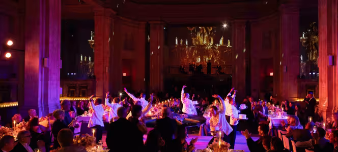 dancing waiters